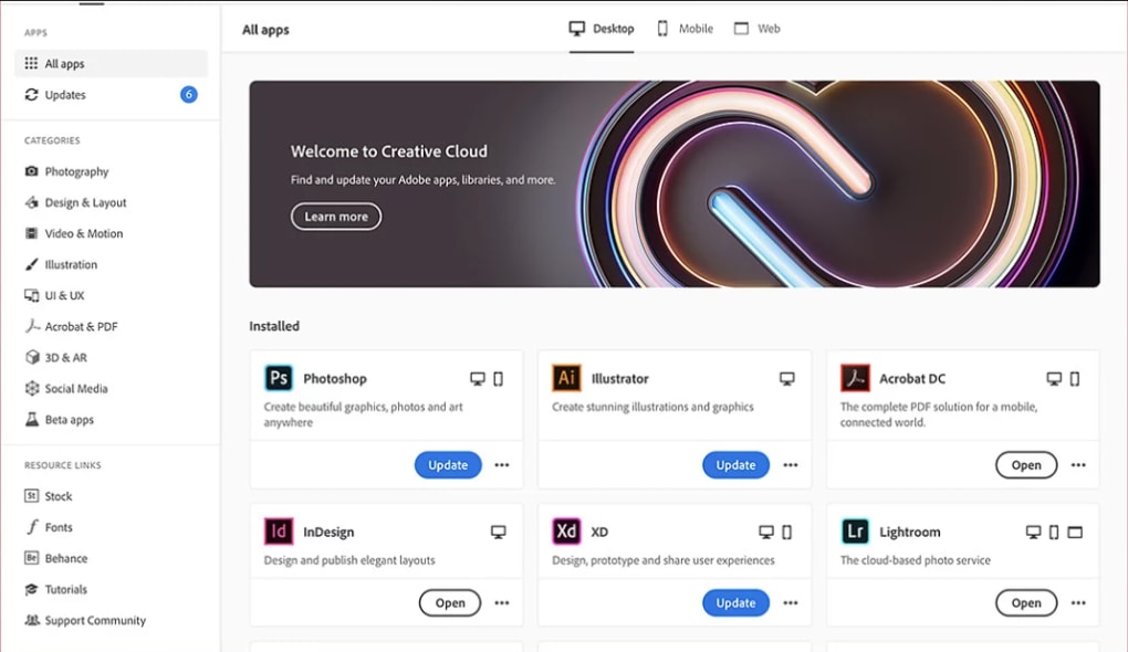 adobe creative cloud for free for mac